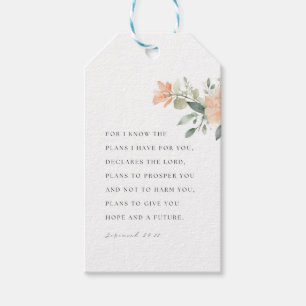 Jeremiah 29:11 NIV Denn ich kenne die Pläne Geschenkanhänger
