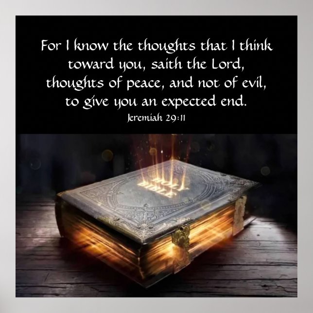 Jeremiah 29:11 poster (Vorne)