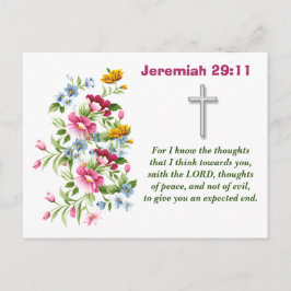 Jeremiah 29:11 postkarte