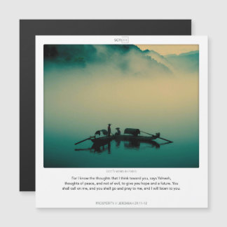 Jeremiah 29:11 PROSPERITY SCRIPIX Magnetkarte Magneteinladung