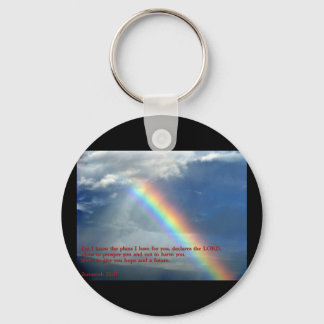 Jeremiah 29:11 Regenbogen Schlüsselanhänger