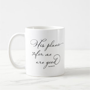 Jeremiah 29:11 Seine Pläne für mich sind gut Kaffeetasse