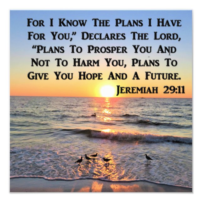 JEREMIAH 29:11 UHR FOTODRUCK (Vorne)