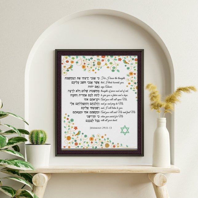 Jeremiah 29 Sie werden nach mir suchen und finden  Poster (Von Creator hochgeladen)