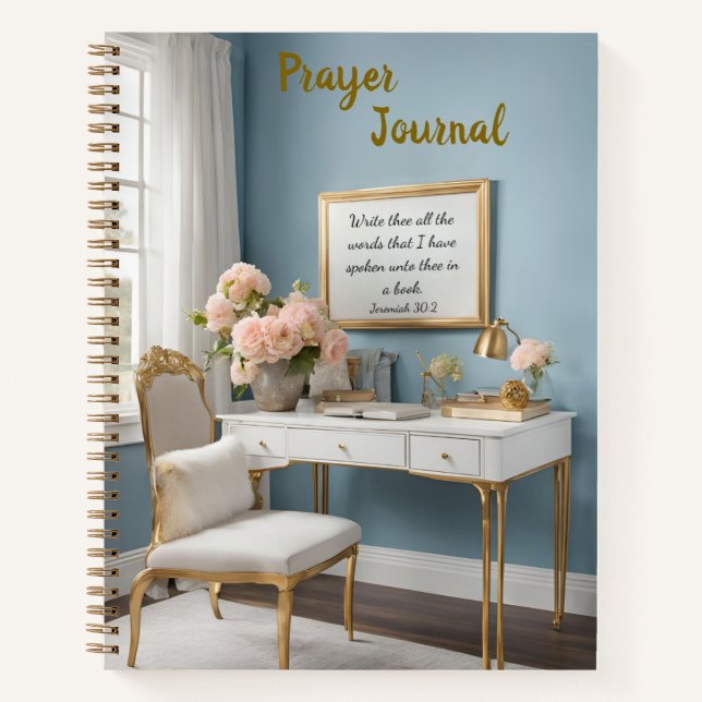 Jeremiah 30:2 Hard Cover Prayer Journal Notizbuch (Vorderseite)
