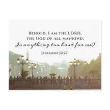 Jeremiah 32:27 Ist etwas zu schwer für mich?