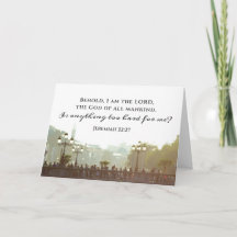 Jeremiah 32:27 Ist etwas zu schwierig für mich?
