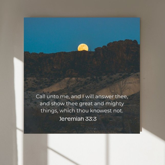 Jeremiah 33:3 KJV Wall Art – Scripture Poster (Von Creator hochgeladen)