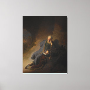 Jeremiah Lamenting the Destruction of Jerusalem Leinwanddruck