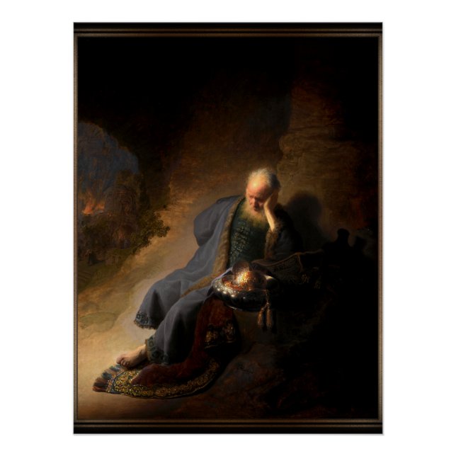 Jeremiah Lamenting the Destruction of Jerusalem Poster (Vorderseite)