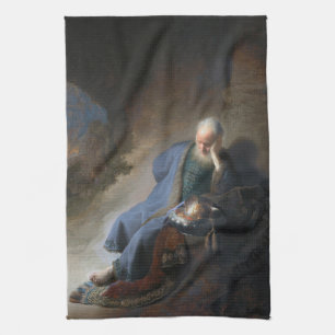 Jeremiah Lamenting über den Fall Jerusalems, Rembr Geschirrtuch