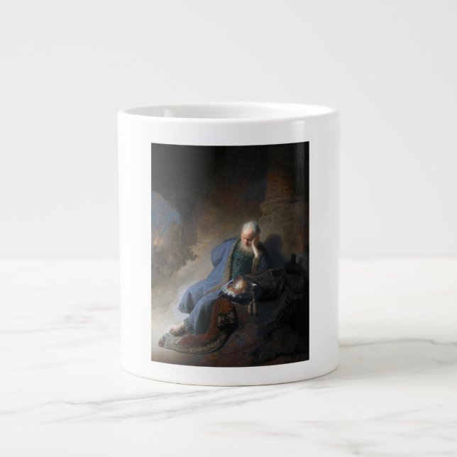 Jeremiah Lamenting über den Fall Jerusalems, Rembr Jumbo-Tasse (Vorderseite)