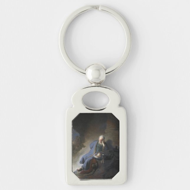 Jeremiah Lamenting über den Fall Jerusalems, Rembr Schlüsselanhänger (Vorderseite)