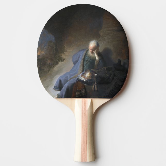 Jeremiah Lamenting über den Fall Jerusalems, Rembr Tischtennis Schläger (Vorderseite)