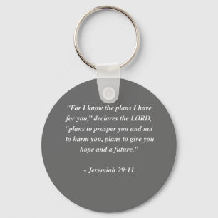 JEREMIAS-29:11 Bibel-Vers Schlüsselanhänger