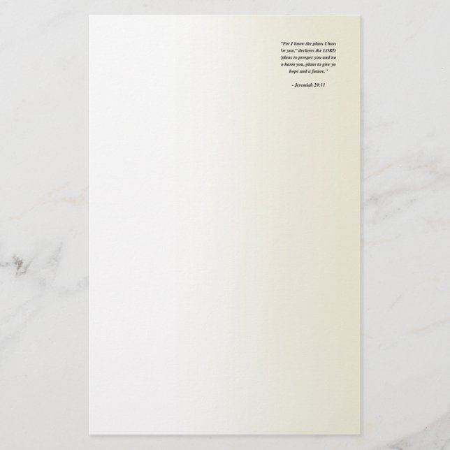 JEREMIAS-29:11 BRIEFPAPIER (Vorderseite)