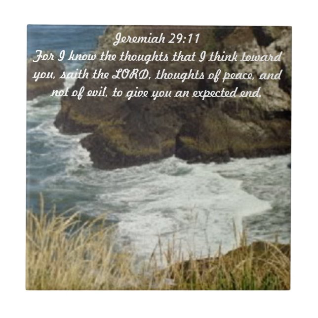Jeremias-29:11 Fliese (Vorderseite)
