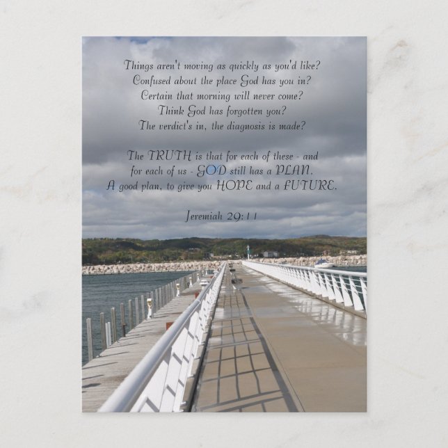 Jeremias-29:11 inspirierend Postkarte (Vorderseite)