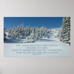 Jeremias-29:11 kenne ich die Pläne, die ich für Poster