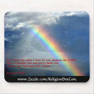 Jeremias-29:11 Regenbogen Mousepad