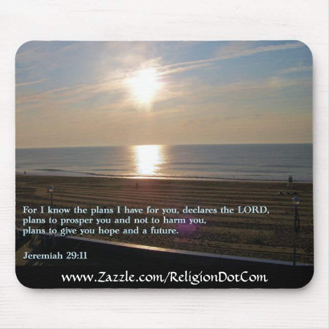 Jeremias-29:11 Sonnenaufgang Mousepad (Vorne)