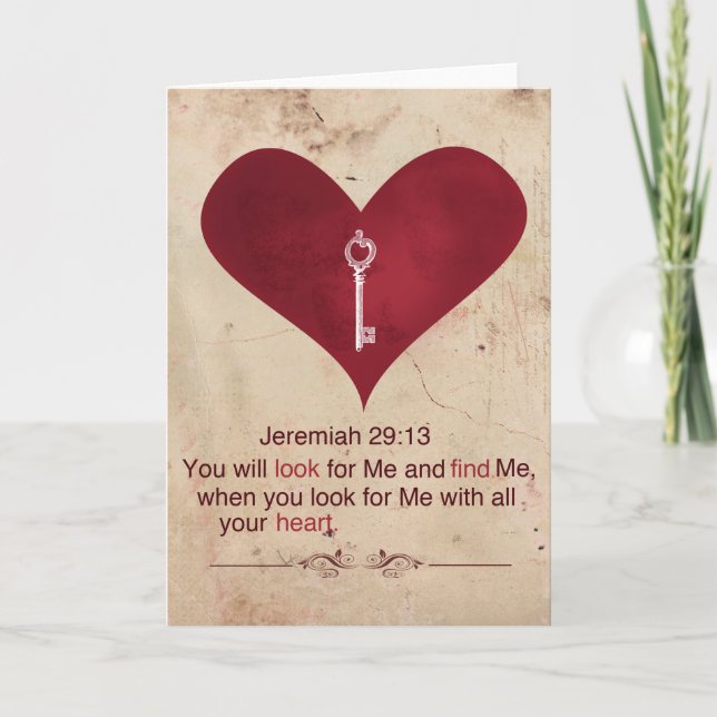 Jeremias-29:13 Gruß-Karte Karte (Vorderseite)