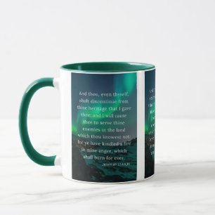Jérémie 17:4 KJV Bible Écriture Pic Mug Deux Tons
