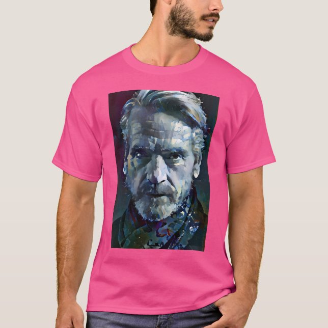 Jeremy Irons Portrait T-Shirt (Vorderseite)