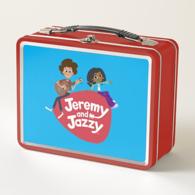 Jeremy und Jazzy Metall Brotdose (Vorderseite)