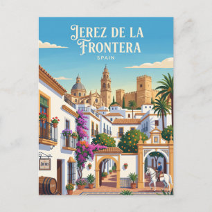 Jerez de la Frontera, Spanien Postkarte