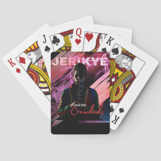 Jerikye und die Crawdads, die Karten spielen Spielkarten