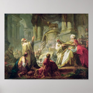 Jeroboam Sacrificing to the Golden Calf, 1752 Poster