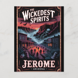 Jerome Arizona Geisterstadt Horror Poster Postkarte