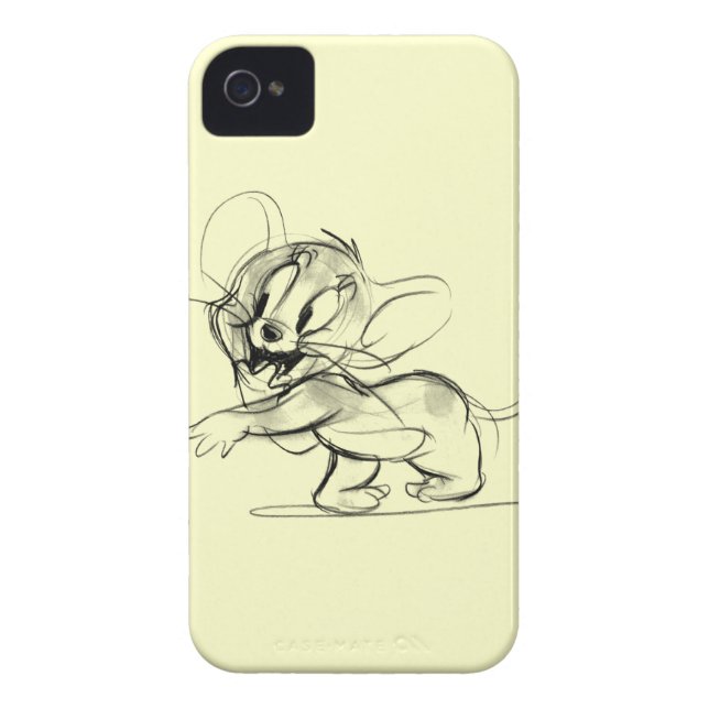 Jerry Bashful Sketch Case-Mate iPhone Hülle (Rückseite)