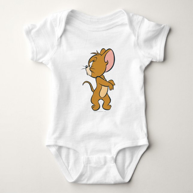 Jerry Blioking Back Annoyed Baby Strampler (Vorderseite)