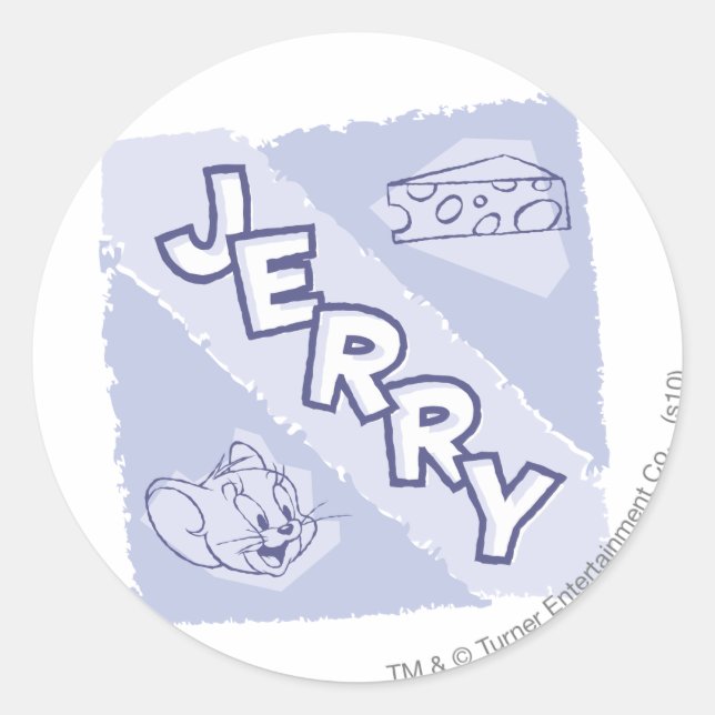 Jerry Blue Cheese Logo Runder Aufkleber (Vorderseite)