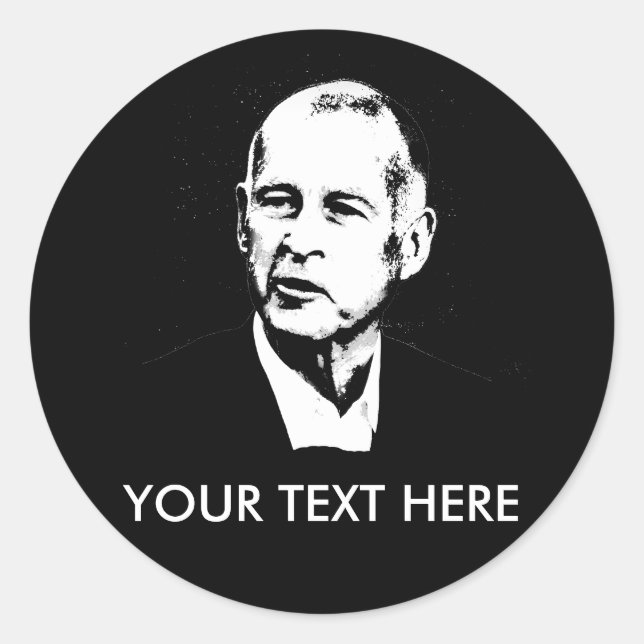 Jerry Brown 2010 Runder Aufkleber (Vorderseite)