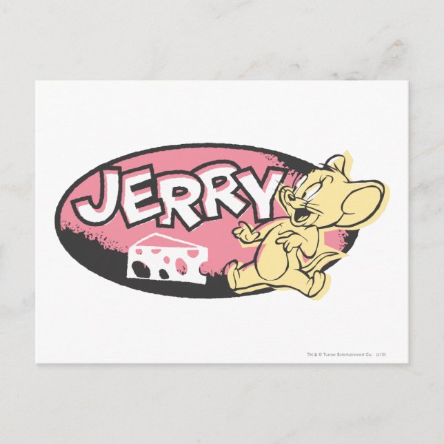 Jerry Cheese Logo Postkarte (Vorderseite)