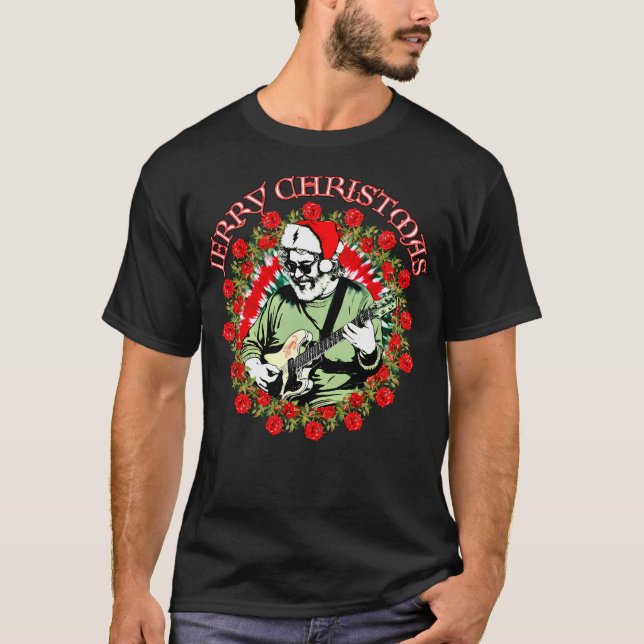 Jerry Christmas Rose Wreath T-Shirt (Vorderseite)