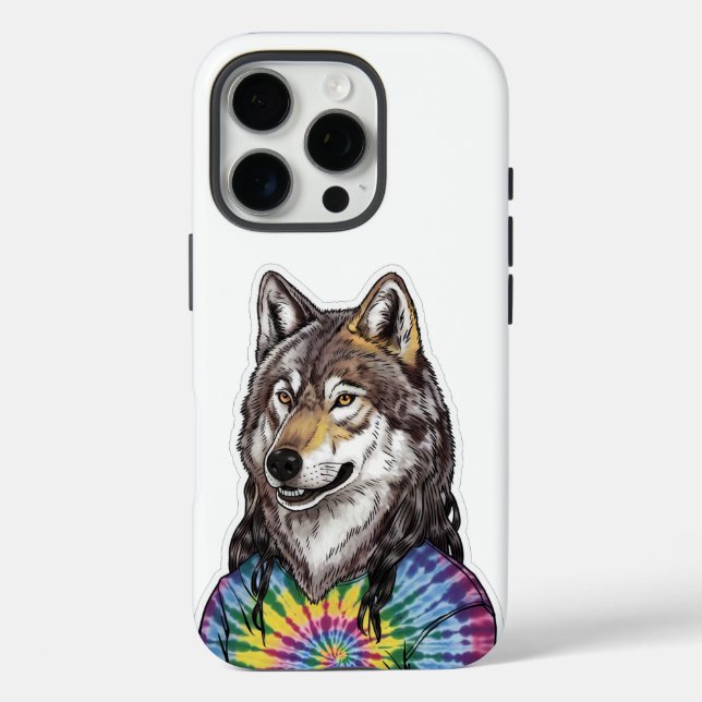 Jerry Garcia wolf iPhone 16 Pro Hülle (Rückseite)