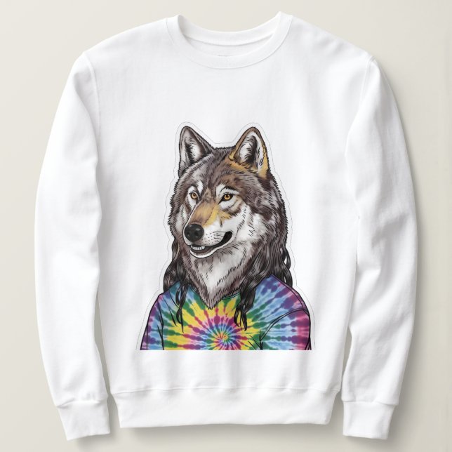 Jerry Garcia wolf Sweatshirt (Design vorne)