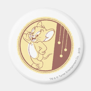 Jerry in Circle Magnet