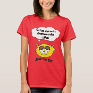 Jerry Le Chat Femme T-shirt "Fun Fact"
