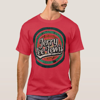 Jerry Lee Lewis Retro Circle Crack Vintag TShirt