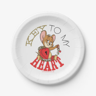 Jerry Mouse "Key to My Heart" Valentine Pappteller