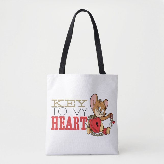 Jerry Mouse "Key to My Heart" Valentine Tasche (Vorderseite)