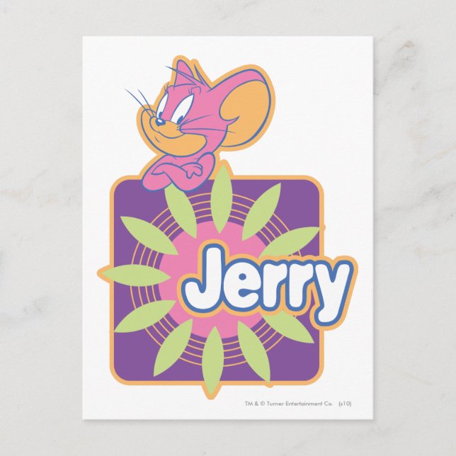 Jerry Neon Mouse Postkarte (Vorderseite)