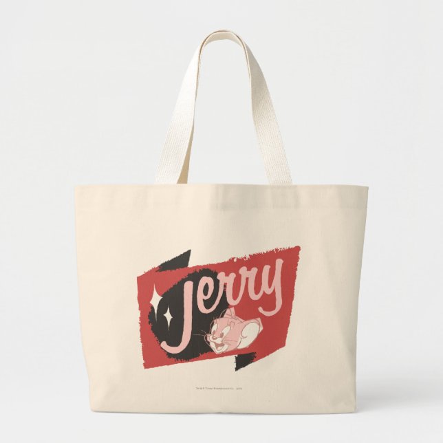 Jerry Red and Black Logo Jumbo Stoffbeutel (Vorne)
