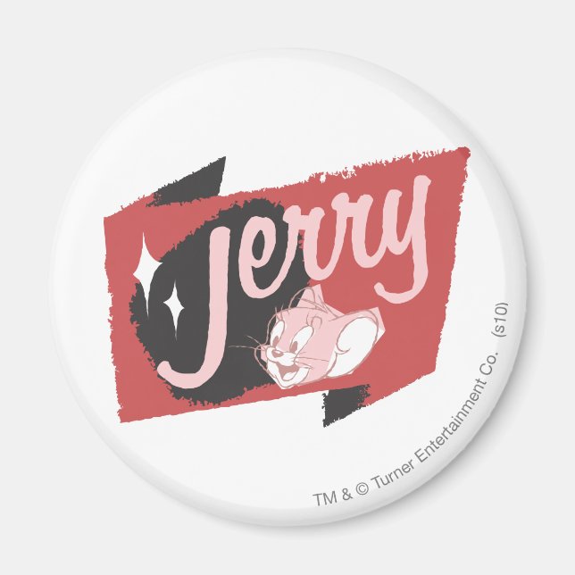 Jerry Red and Black Logo Magnet (Vorne)