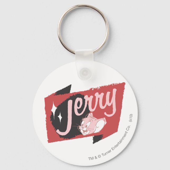 Jerry Red and Black Logo Schlüsselanhänger (Vorderseite)